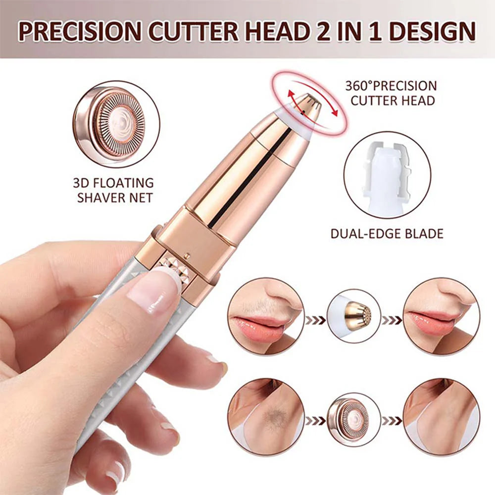 2-in-1 Hair Remover – Safe & Easy Hair Removal Tool